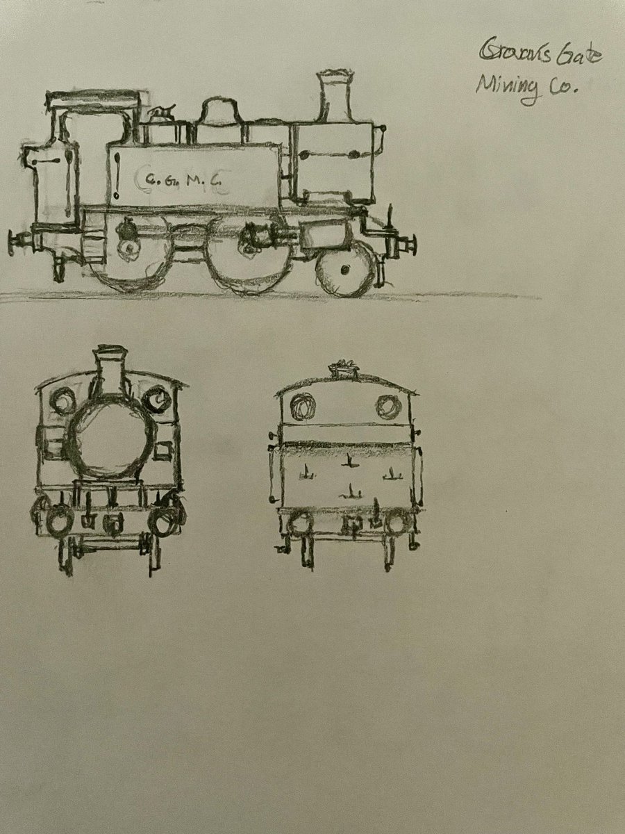 WSmallengine's tweet image. A little idea I’ve had for a while.

Awdry says Neil was sold to the Crovans Gate Mining Company, and that he delivers stone to the harbor at Kirk Ronan. I’ve thought for a while that the company could have a couple engines, that live at KR and deliver stone trains.