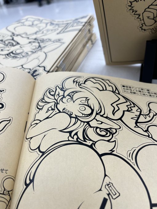 今回は線画を見て欲しかったのであえてグレーも入れてないのです😤 