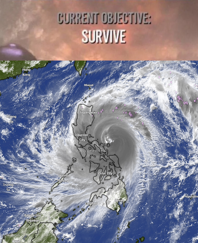 Phillippines, I hope ya'll come out of this safely.
It's gonna be a long day with Uwan

EMERGENCY HOTLINES:

Philippine Red Cross: 143 OR (02) 8527-8385 TO 95

BUREAU OF FIRE PROTECTION: (02) 8426-0219 or (02) 8426-0246

PHILIPPINE COAST GUARD: (02) 8527-3877