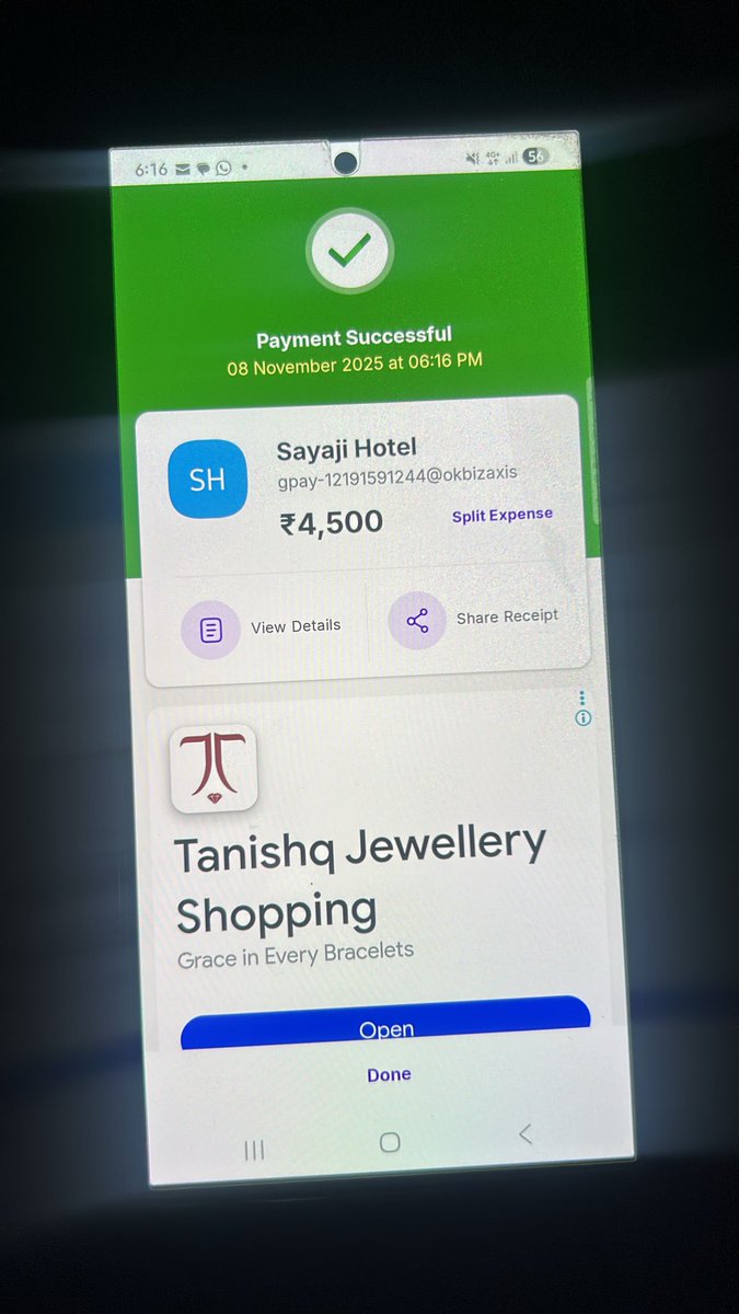 kunalgupta5689's tweet photo. ⚠️ FRAUD ALERT — Fake booking in the name of @SayajiHotelsLtd 

A person named Abhishek Sharma (📞 +91 98131 29441) posed as a hotel manager and shared an official-looking invoice &amp; UPI QR (gpay-12191591244@okbizaxis). https://t.co/p96zIsP9Jx