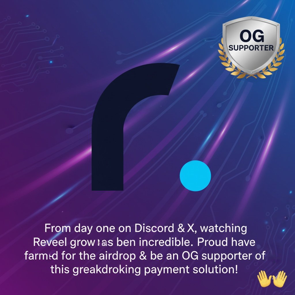 ReveelutionID's tweet photo. From day one on Discord & X, watching Reveel grow has been incredible. Proud to have farmed for the airdrop & be an OG supporter of this groundbreaking payment solution! #ReveelCommunity #OG #Airdrop #Crypto #Reveel #Reva @AdrienStern https://t.co/vNcA7tvASw