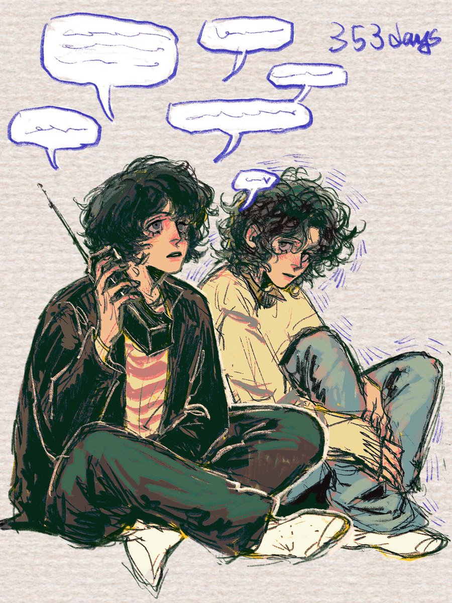 Let's be real, I don't care about the Demogorgon, I just need more Mike &amp; Eleven scenes in S5. Give me ALL the cute moments! Drew my favorites while we wait. ❤️