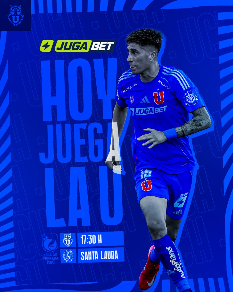 VAMOS BULLA, HOY TE VENIMOS A VER 🎵🔵🔴

🏆 #LigadePrimeraItaú | Fecha 27
🆚 Deportes Limache
🕠 17:30 horas
🏟️ Estadio Santa Laura
📺 TNT Sports

Presentado por <a href="/jugabet_cl/">JugaBet Chile</a> ⚡️

#VamosLaU 🤘🏼