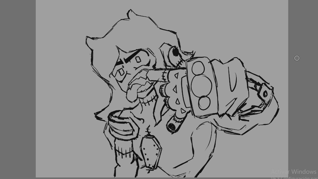 Boceto rápido de un tal Ripper
Tengo planeado hacerle un comic, pero ya veré