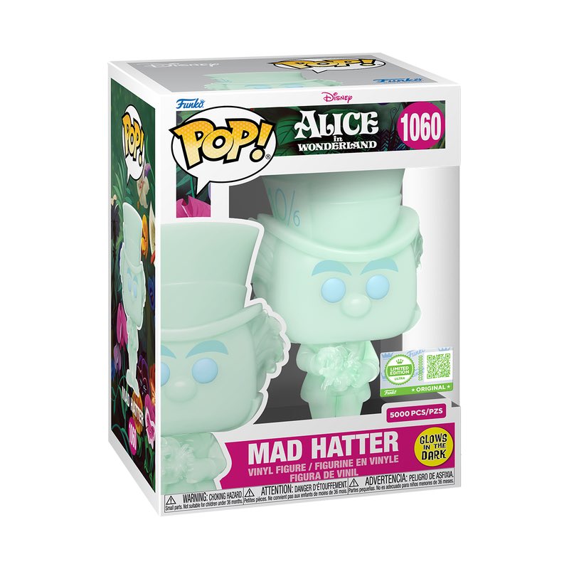 LEFunkoDB's tweet image. 056: GITD Mad Hatter Funko POP! - 1/5,000

Release: 14/11/25

Limited Edition, 5,000 Pieces Only (Ultra)

Funko Exclusive

#Funko #FunkoPOP #LimitedEdition #Disney