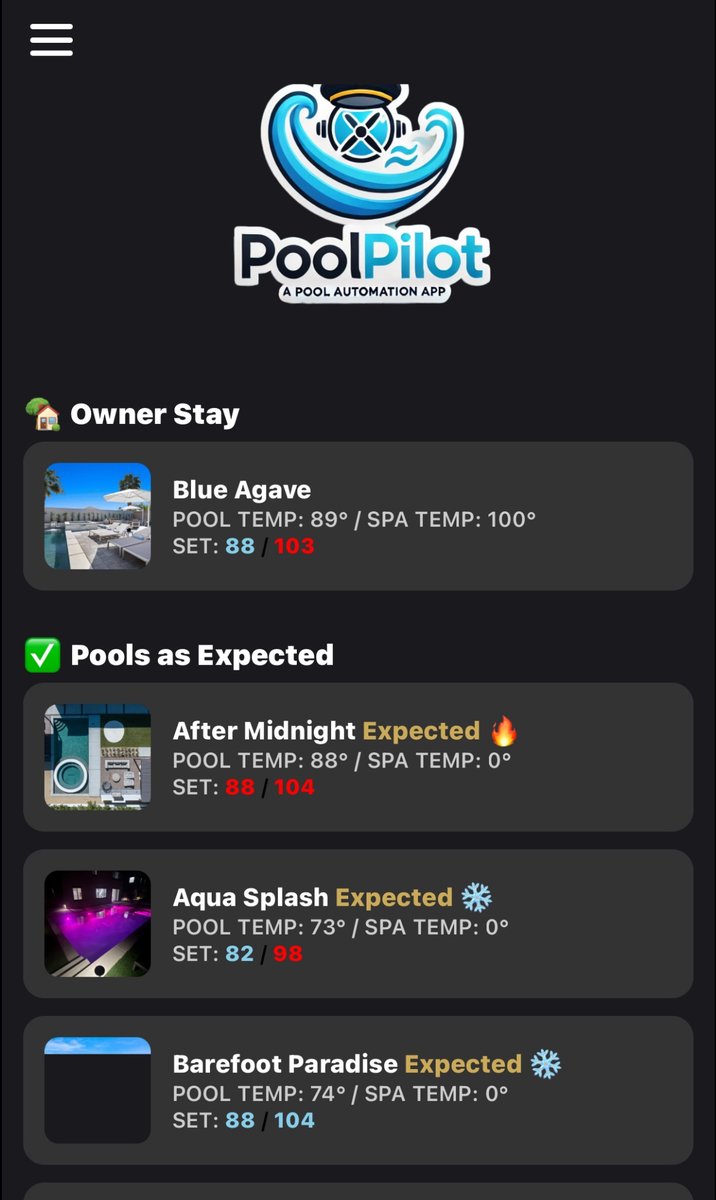PoolAutoPilot's tweet image. Managing multiple pools? There&apos;s a smarter way. 💧

Pool Auto Pilot automates:
🔹Heating before guest arrival
🔹Shutoff after checkout
🔹Real-time alerts for issues

Save time, energy, and stress - all from one dashboard. 

Smarter pool management, simplified.