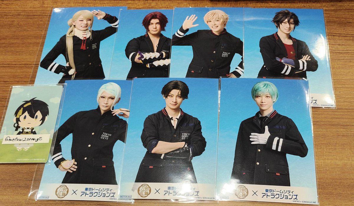 【交換譲渡】刀ミュ 東京ドーム TDC フード コラボ 特典 ブロマイド

譲：今剣、蜻蛉切、物吉、御手杵、巴、豊前*、一期
求：三日月、後家
　無印1枚700円

本日TDCにて手渡し希望です。
*は複数まとめて。
よろしくお願い致します。