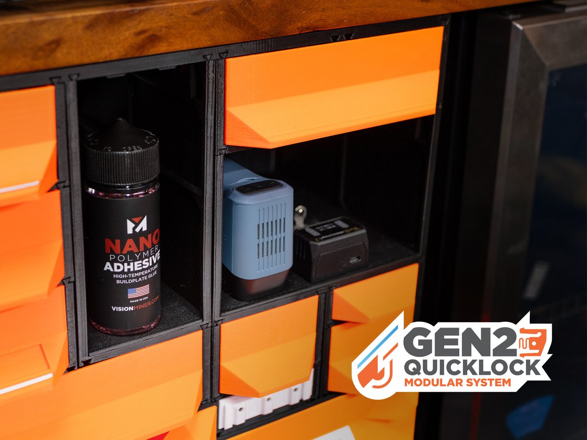 GEN2 Case Cubby Inserts are live!
Snap them in to turn any printed drawer case into an open cubby, a great way to create extra shelving for everyday items you want out in the open.

Printables: printables.com/model/1473522-…
Thangs: than.gs/m/1464226

#3DPrinting