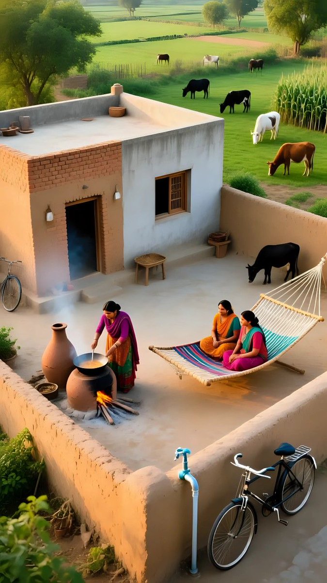 rlishsingh620's tweet image. गांव की छत पर सुबह की ये सादगी 💛
न धुआं परेशान करता, न वक्त की भागदौड़ —
बस चाय की खुशबू, हंसी की आवाज़, और सुकून भरे पल ☕🌾

अगर मौका मिले तो क्या आप भी एक दिन ऐसा जीना चाहेंगे?

#VillageVibes #SimpleLife #MorningMood