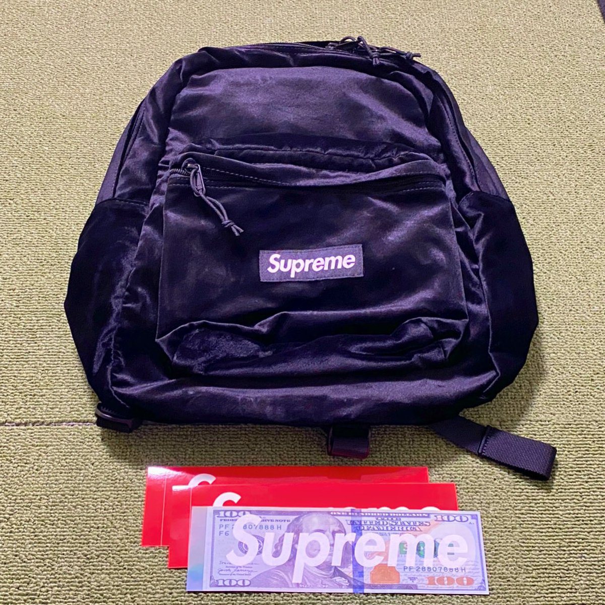 【yasu】Supreme Velvet Backpack yasu】Supreme Velvet Backpack Velvet Backpack - Shop - Supreme