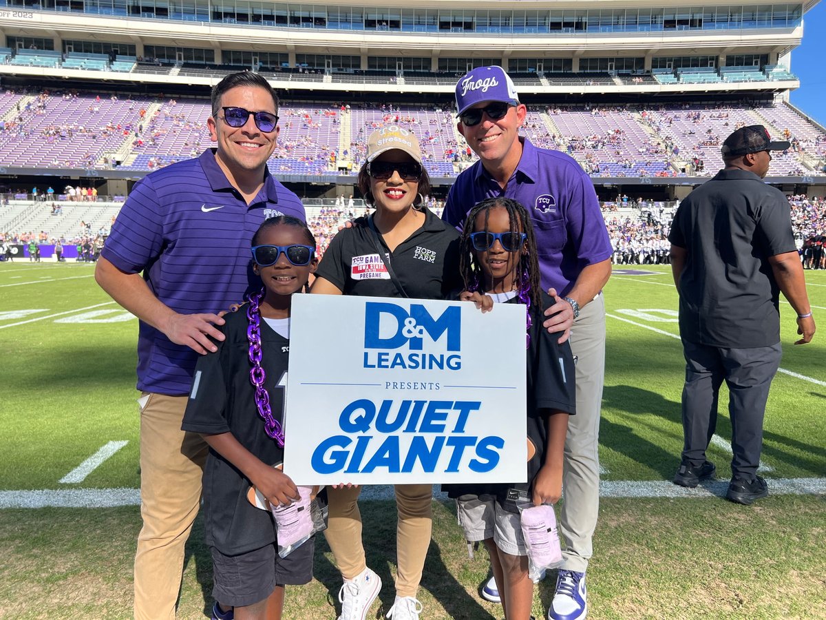 HopeFarmInc's tweet image. Thank you, @dmleasing and @tcuathletics for the amazing game day experience for Timothy and Thomas!