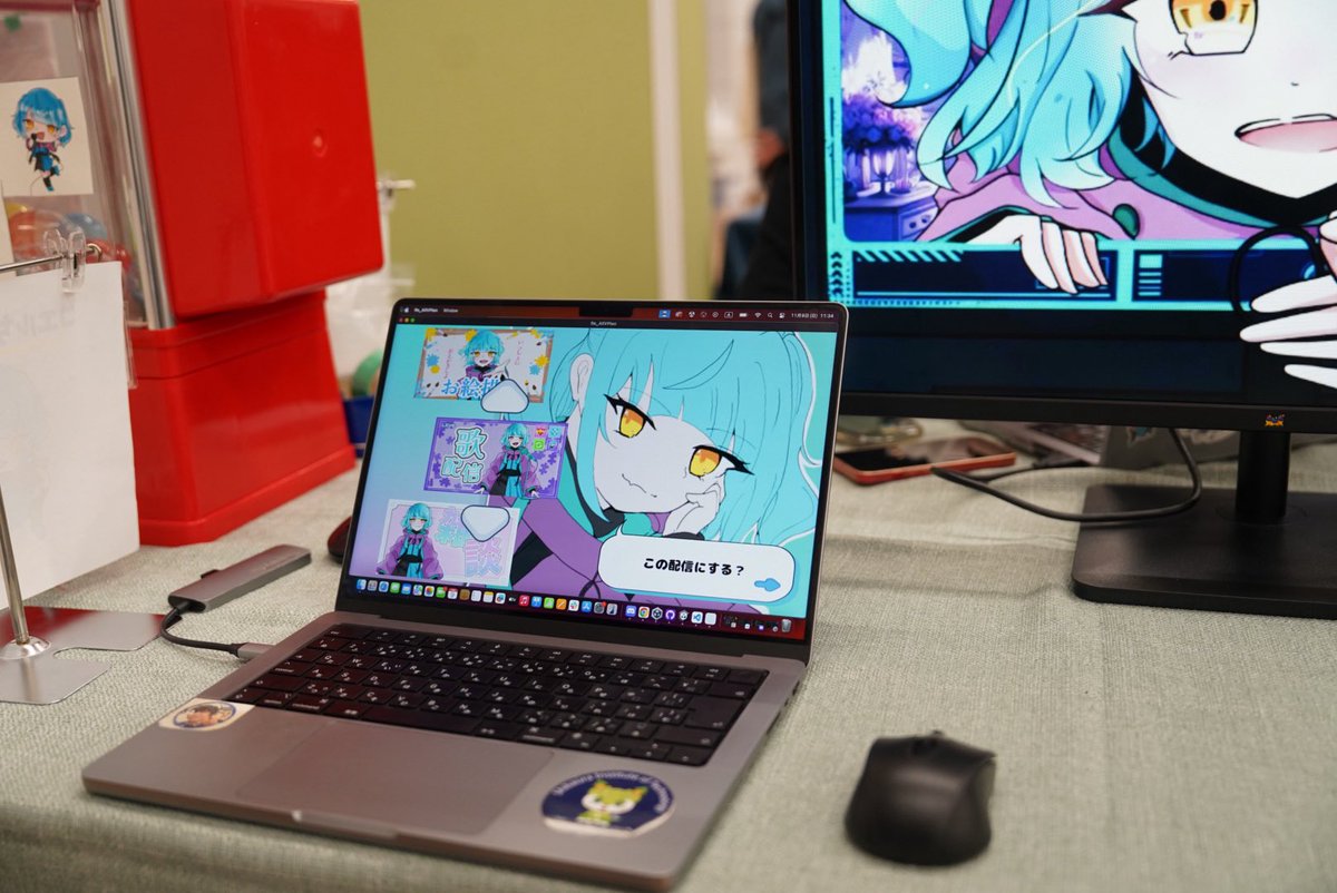 technya_studio's tweet photo. ⋆⸜ #東京ゲームダンジョン10 ⸝⋆
　　　〚#全V計画〛

現在【2D-16】で試遊体験とグッズ販売実施中✨✨

ぜひ試遊していってください🩵

#全世界VTuber化計画 https://t.co/XgldGoWLNi