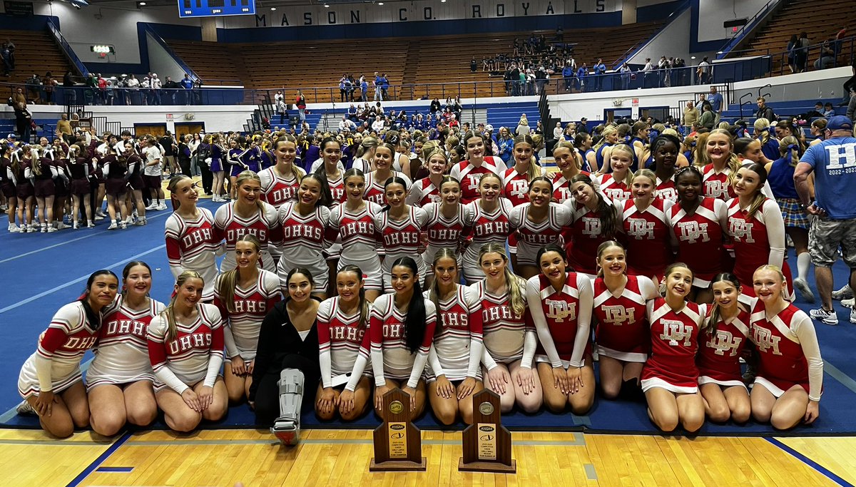 Congratulations to the Dixie Heights cheer squad.  Varsity with the Large Division Region Championship and JV with the Small Division Region Runner-Up, both teams qualify for the KHSAA State championship on December 13. Congratulations girls!