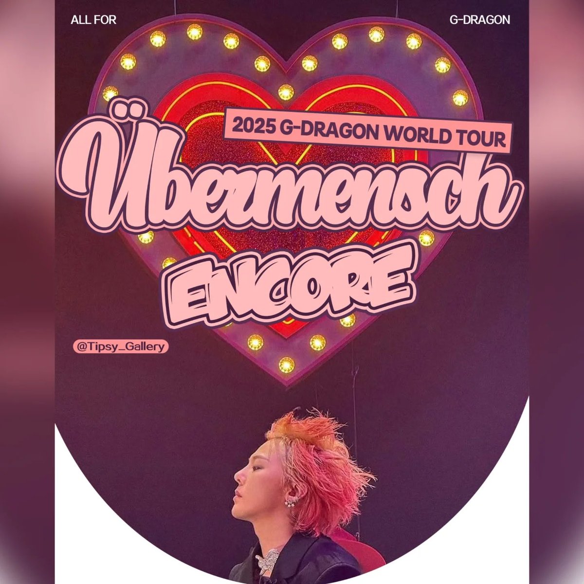 tipsy_gallery's tweet photo. ➽SIDE G
G-DRAGON 2025 World Tour <Übermensch> Encore in Hanoi🇻🇳
Tipsy Gallery Self-Designed Goods Preview ❣️

📢 For details, please refer to the image ⬇️
📢 The specific distribution time and location （only at Hanoi) will be announced. Please stay tuned for updates. https://t.co/0gEN03TJAj