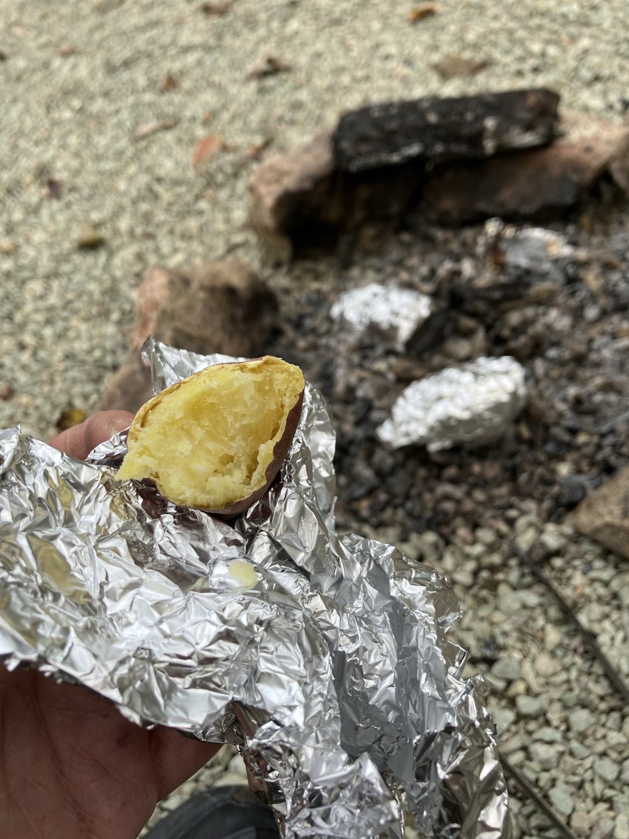 今回は焼き芋🍠🍂に挑戦、楽しかった✨️