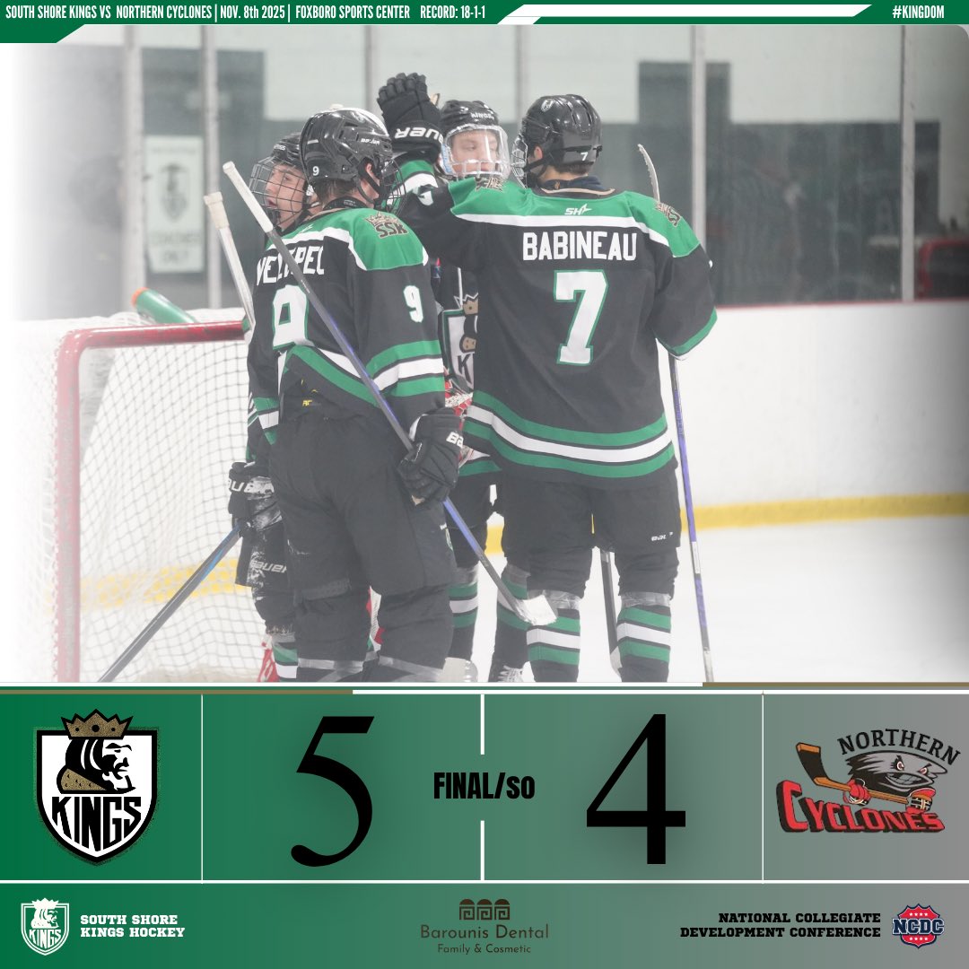 KINGS WIN 👑👑👑

2 goals in the final 3 minutes ➡️ Harney and Heinze seal it in the shootout ✅

#NCDC | #Kingdom