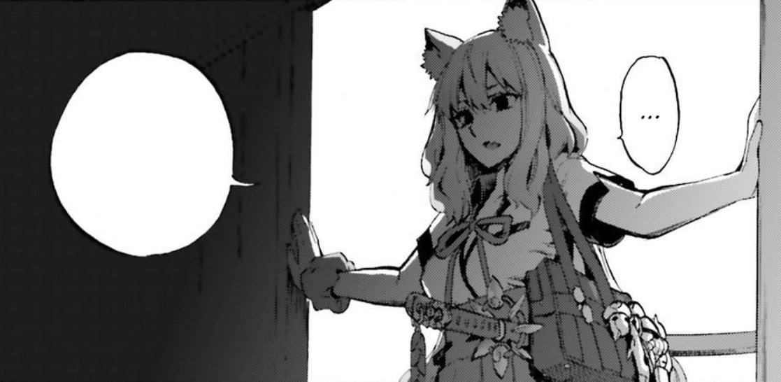 AgapeAtleutetos's tweet image. &quot;That&apos;s not what I&apos;m talkin&apos; &apos;bout, old coot. I meant those swords of yours; don&apos;tcha even think about stealing my rizz.

Dunno whatcha got in there exactly, but they&apos;re givin&apos; off some seriously nasty vibes. I know a shady sword when I see one.&quot;