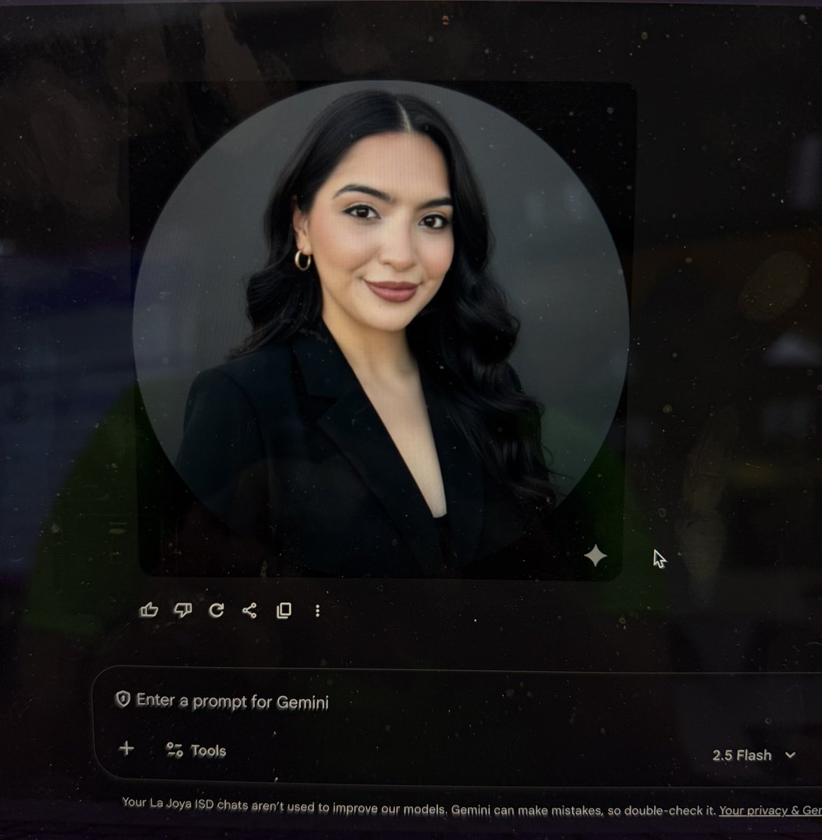 Msgonzalez98's tweet photo. Who needs a photographer when you have Gemini AI? New headshot, zero stress 😅📸 @cgarza0930 @msgracia15
@Leticia_FF77 @KarinaMarin
@SaraLeeSanchez2 @marisol_garza_1
@MarlenHinojosa8 #LJTECHi3
@LaJoyaISDEdTech https://t.co/1WyEgNiBGu