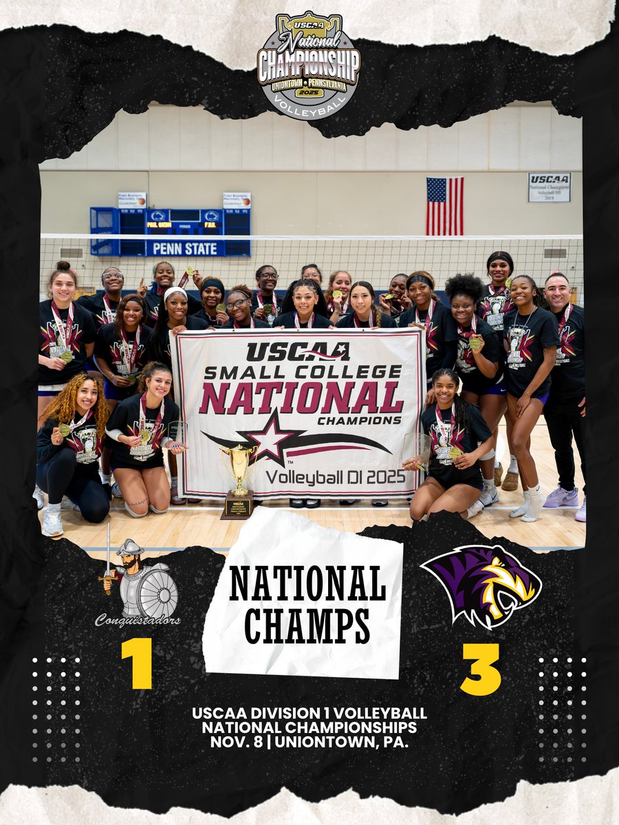 🏐✨ THE CHAMPS ARE HERE! ✨🏆 Paul Quinn College has made history, going 3-0 this weekend to claim their FIRST EVER Volleyball National Championship!