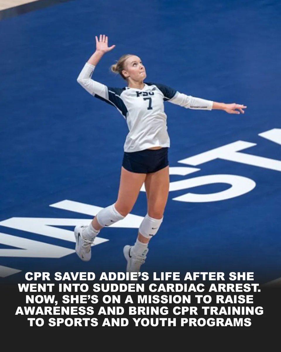 HuddleForHearts's tweet photo. CPR saved Addie’s life! She is joining Huddle For Hearts to raise awareness about sudden cardiac arrest and the importance of learning CPR.

Sudden Cardiac Arrest is the # 1 killer of student-athletes and the leading cause of death on school campuses. https://t.co/M2zqkI6H9s