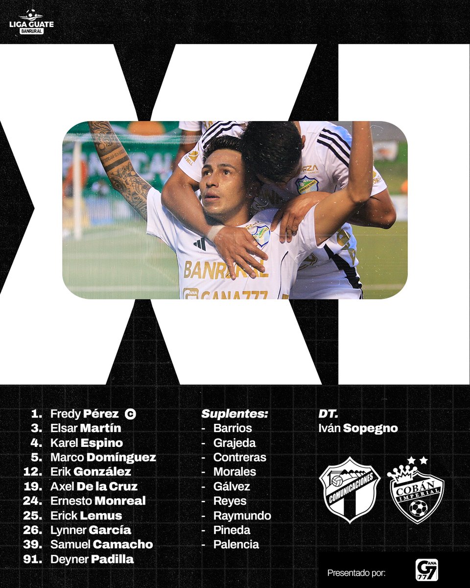 El 11 de Comunicaciones para hoy 5pm. recibiendo a Cobán