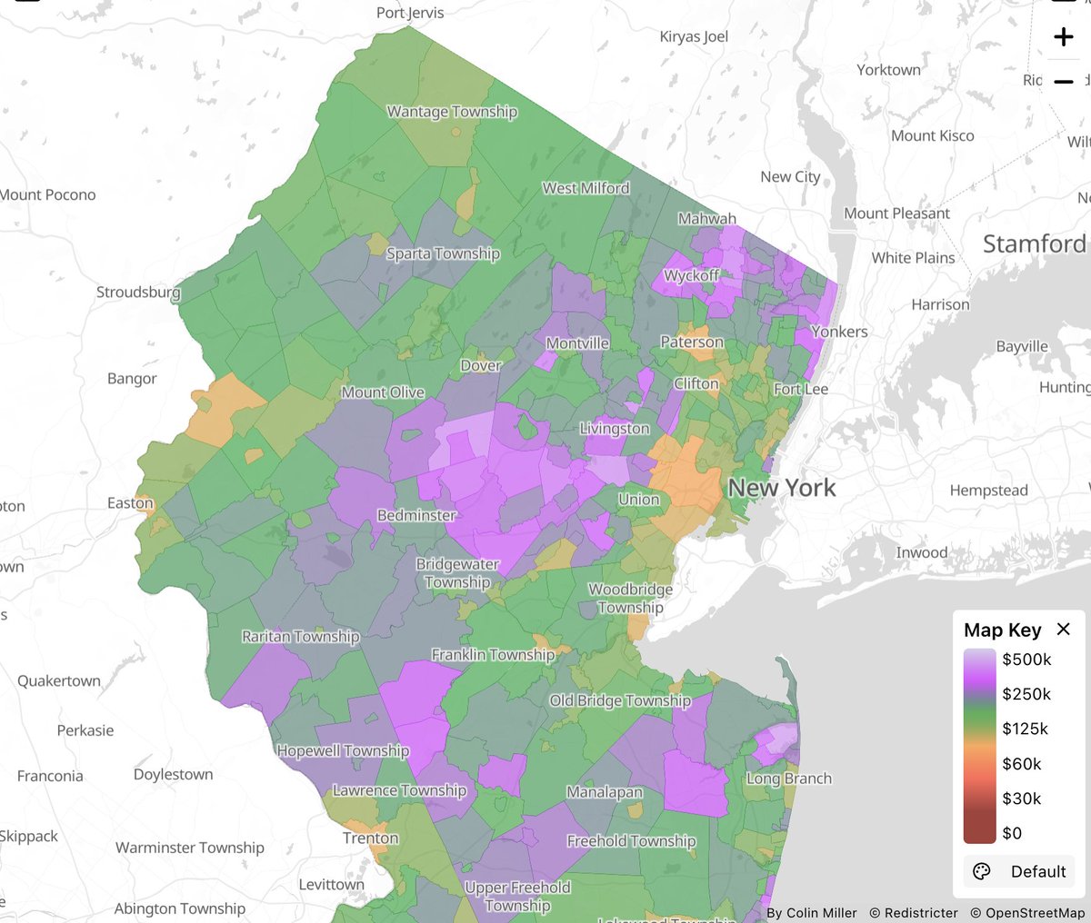 umichvoter's tweet photo. NEW JERSEY

2024 President -> 2025 Governor (LEFT)
Income (RIGHT)

near perfect correlation https://t.co/Hrc2MTPFMe