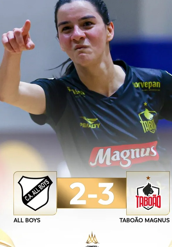 El Taboão de Brasil gana por 3-2 la Libertadores de Futsal Femenino al remontar 2 goles en la final al All Boys de Argentina.
#FutsalFemenino
