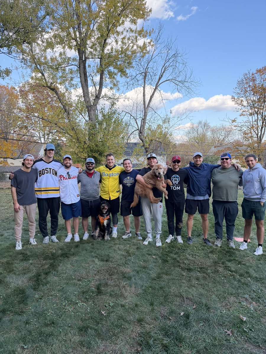 BushLeagueOpen's tweet photo. Over $3000 raised for @BloodCancerUtd during our 2025 Wiffleball Classic!

Still time to donate: https://t.co/wheg88JbzF

PS: Drop a comment if you think a runner can tag and score from 3rd on a line out to 2nd! Asking for a friend. https://t.co/a66wxZKTfZ