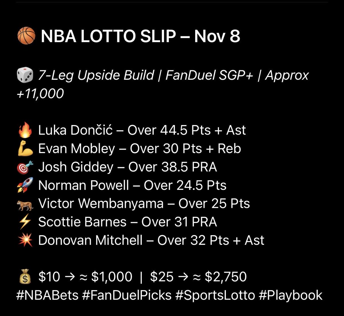 Bambabes's tweet photo. @playbook Fanduel https://t.co/qfLPHmnNx8