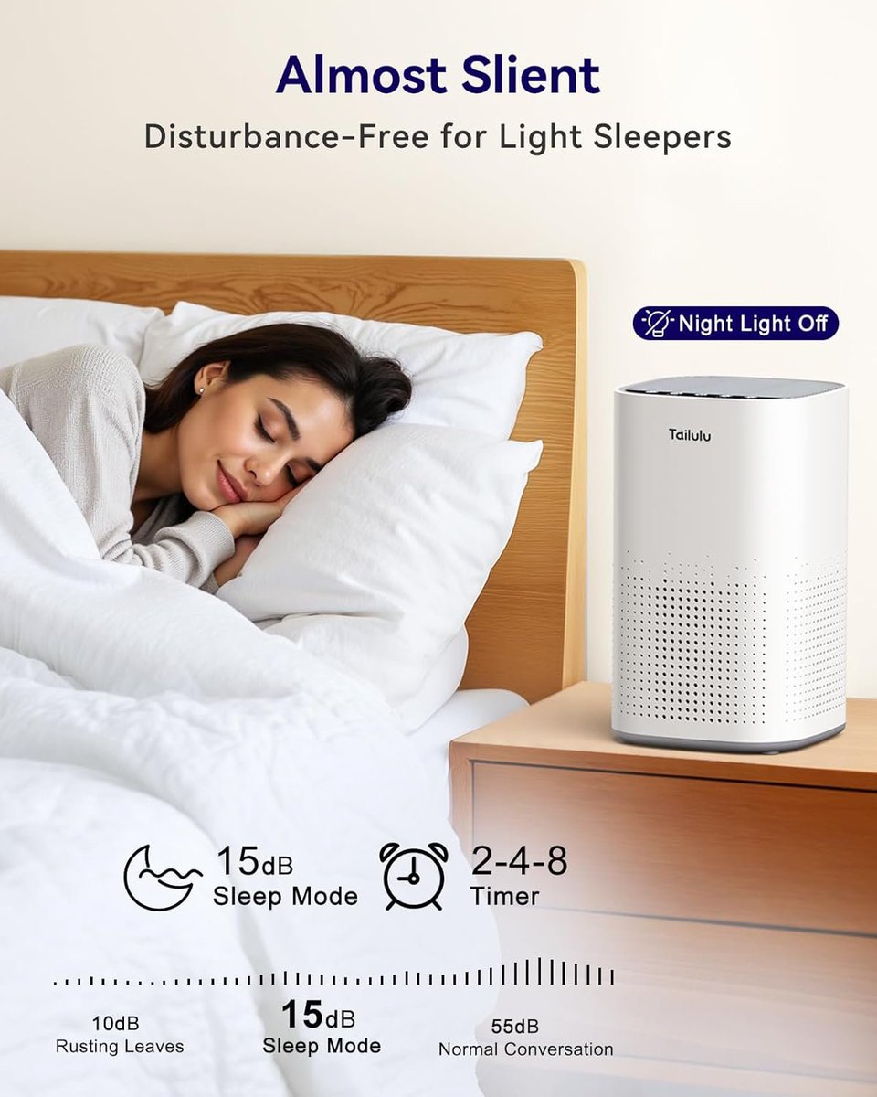 frugalfreebies's tweet image. Your house shouldn’t smell like “pet + leftovers.” 🤢 
Grab this HEPA Air Purifier — 38% off + $10 coupon + 5% off 2. 
15dB quiet &amp;amp; clears up to 1500 sq ft. Your nose deserves better. 
💨 #HomeFinds #CleanAirGoals
Amazon: amzlink.to/az0j6YxqLzm6A (ad)
