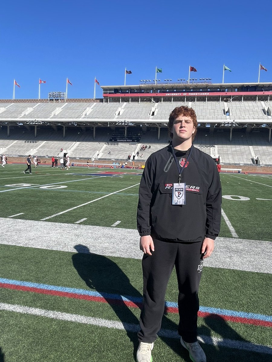 I had an amazing time <a href="/PennFB/">Penn Football</a>! Thank you to everyone on the UPenn staff for their time and efforts!

<a href="/CoachDupont/">Jon Dupont</a> 
<a href="/CoachMarkham_/">Marshall Markham</a>