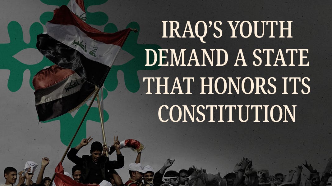 In Baghdad, young Iraqis are rewriting what patriotism means: not loyalty to factions, but to the constitution.

@MuhiAlAnsari argues that defending the rule of law is the only path to a sovereign Iraq.

🔗 themiddleeastuncovered.com/p/iraqs-youth-…