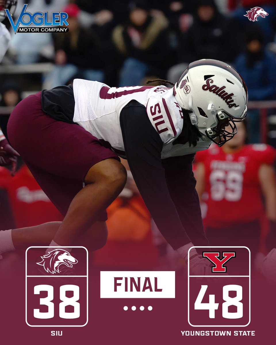 SIU_Football's tweet image. Final.

#Salukis | #BuiltFor