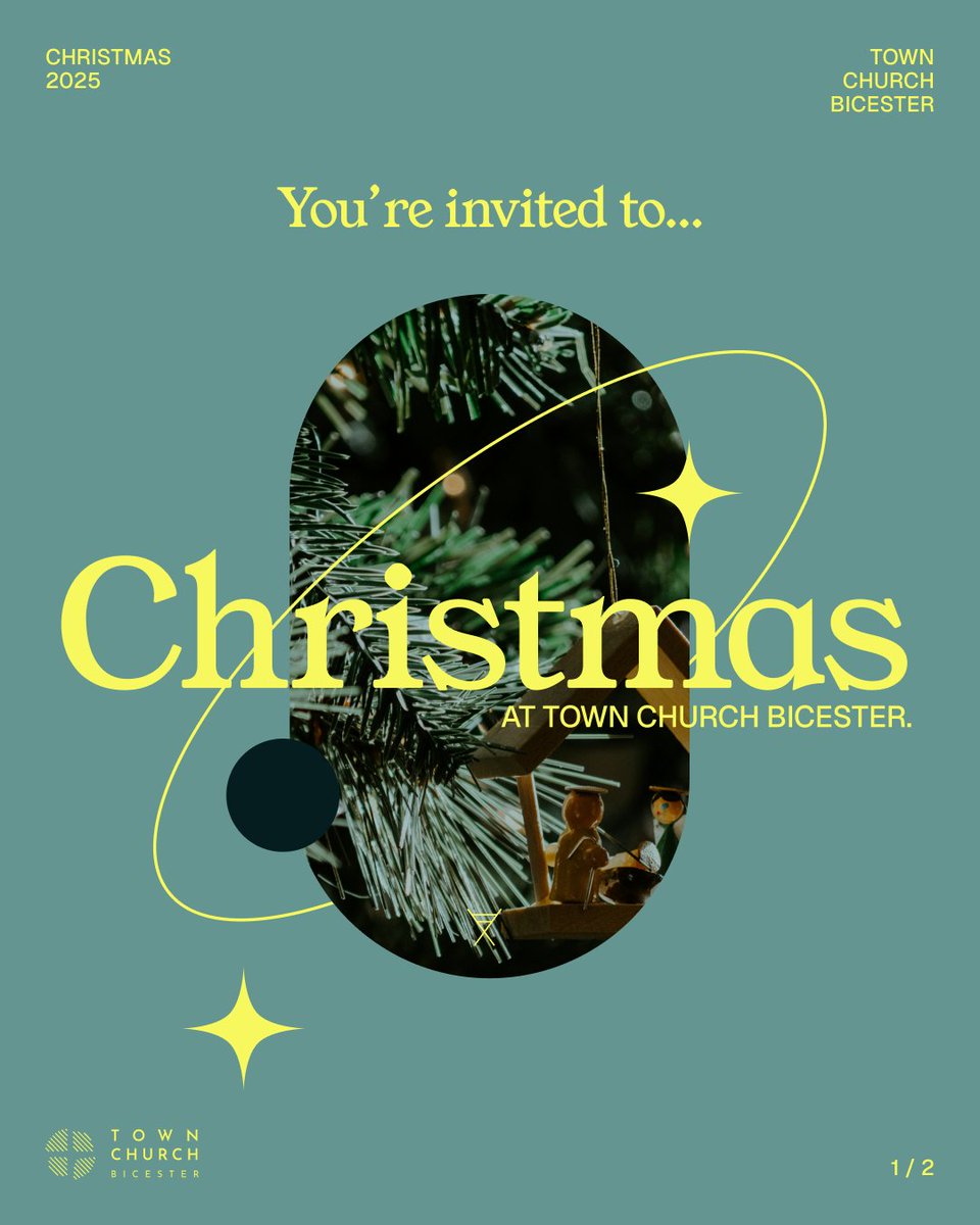 ✨ Christmas 2025 at Town Church Bicester! 🎉

🧶 Craft Night – Thu 4 Dec, 7:30 
🎶 Carols at the Pub – Fri 5 Dec, 7:30 @ The Angel
👨‍👩‍👧 Family Adventure – Sun 14 Dec, 3:30 
🕯 Candlelight – Sun 21 Dec, 3:30 
🎁 Christmas Day – Thu 25 Dec, 10 

🎄 townchurchbicester.org.uk/christmas