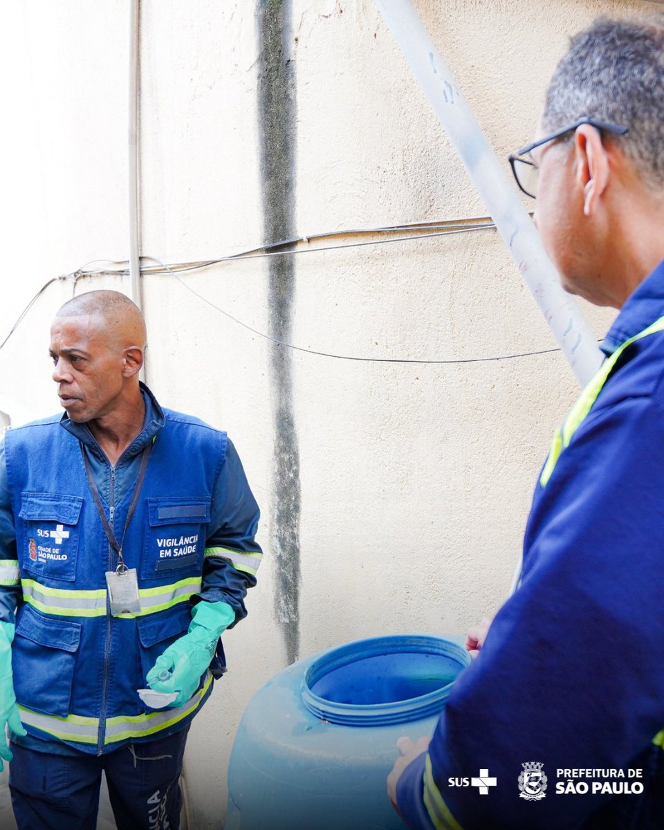 saudeprefsp's tweet image. A união de esforços é fundamental para reduzir a transmissão de dengue, zika e chikungunya na capital.

Confira sua casa e elimine possíveis focos de água parada.

#DiadeCombateaDengue #SaudePrefSP #SPContraDengue