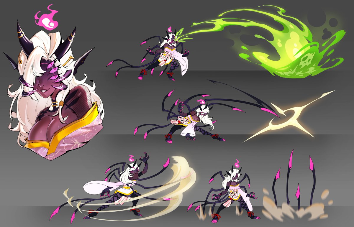 artsyyellow's tweet image. Some Character Ability study commissions!