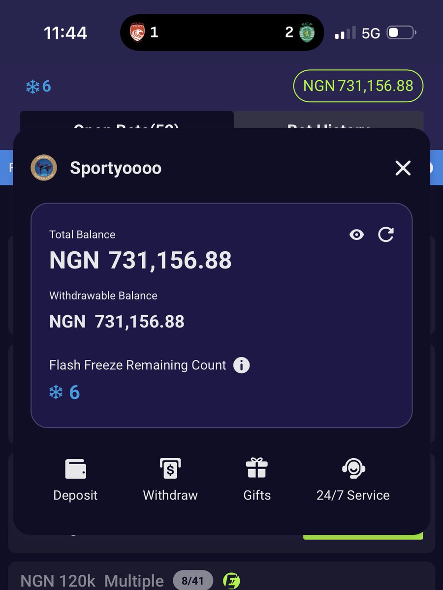 Another 💥 can’t even find d ticket thank God for winning today