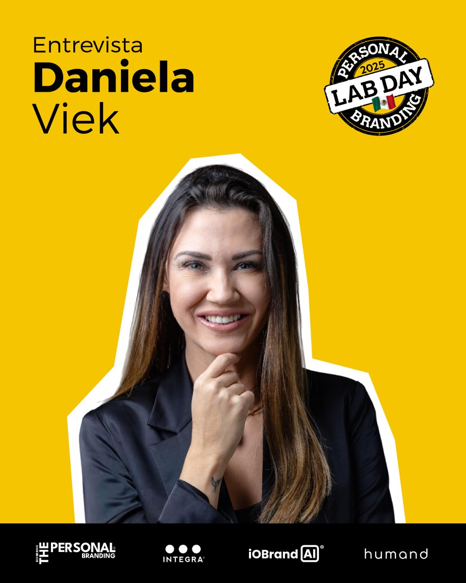 “El personal brand dejó de ser solo una herramienta.”
Daniela Viek comparte cómo la coherencia entre identidad, imagen y reputación define el futuro del personal branding.

🎥 Entrevistas #PBLabDay2025
Disponible en🟣 Humand &amp; 🔴 YouTube
 tally.so/r/mekeGk