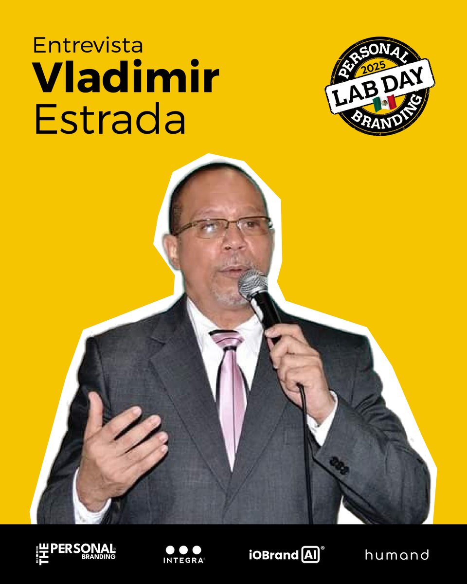 “La #marcapersonal también se aprende y se enseña desde la universidad.” <a href="/Prof_EstradaMSc/">Vladimir Estrada</a> comparte cómo educadores y estudiantes pueden gestionar su marca con ética, coherencia y propósito.

🎥 Entrevistas #PBLabDay2025
Disponible en🟣 Humand &amp; 🔴 YouTube
 tally.so/r/mekeGk