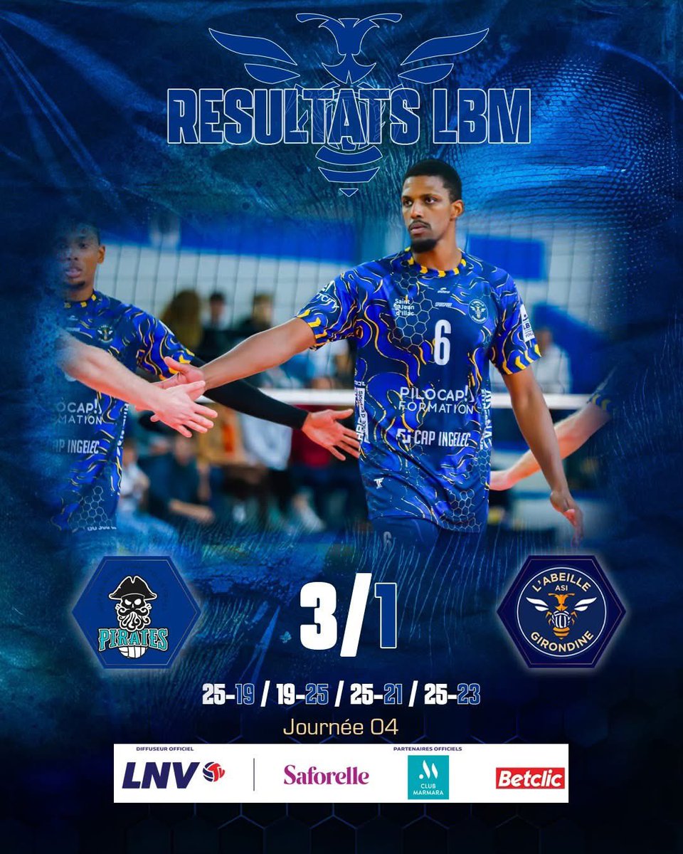 ASIVB's tweet image. Derby de l’Atlantique : les Pirates ont eu le vent en poupe 🌊
Nos Abeilles s’inclinent 3️⃣-1️⃣ mais la marée peut encore tourner ⚔️
🔜 Prochain combat : à la Ruche !
📅 Samedi 22 nov – 19h
🏐 Abeille Girondine 🆚 Pôle France
🎟️ bit.ly/ruchearena
Rendez-vous à la Ruche !