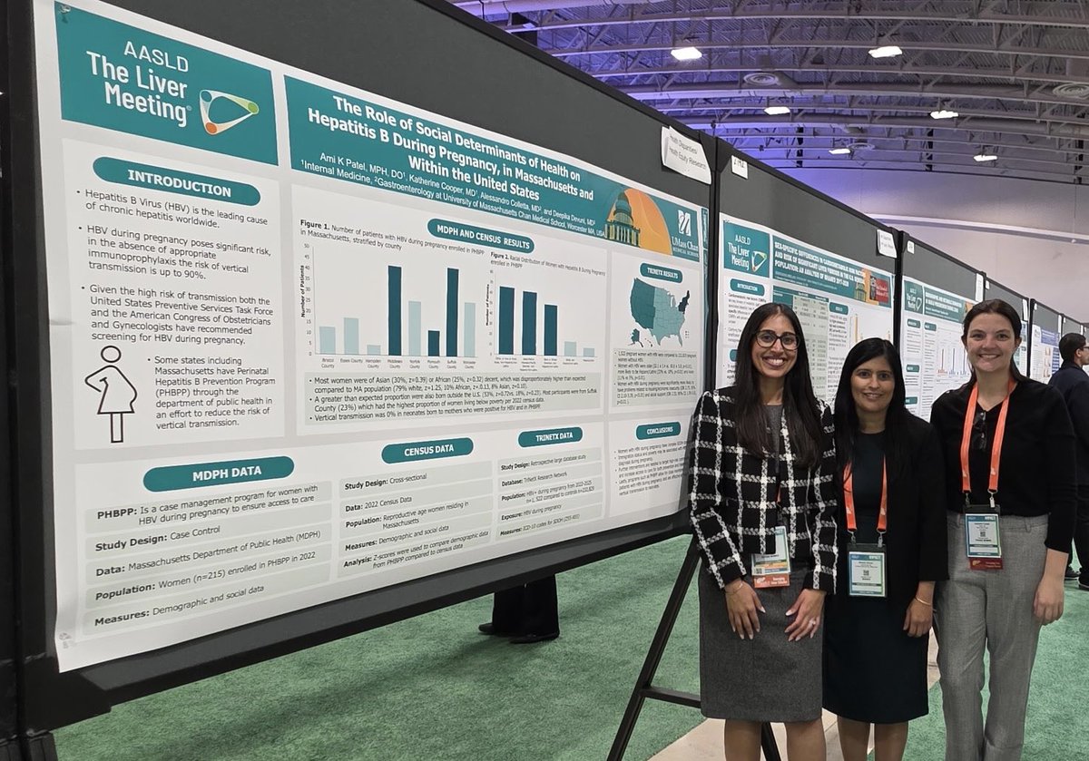 AmiKPPatel's tweet image. Hepatitis B and Pregnancy 🦠

🔹Patients in MA PHBPP had 0 cases of neonatal hep B 👶
🔹 The northeast had the highest cases of hep B during pregnancy 🤰
🔹Hep B during pregnancy was associated with ethnic/racial minorities &amp;amp; economic/housing instability💰 

#TLM2025 #womeninGI…
