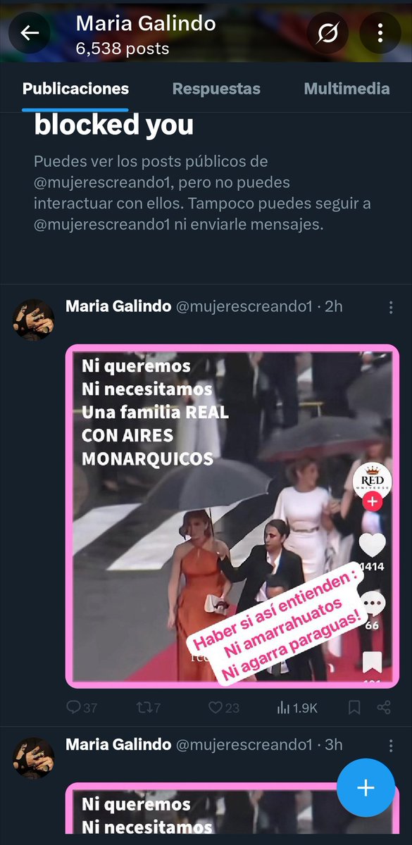Dices "familia" y la lesbiana abortera de <a href="/mujerescreando1/">Maria Galindo</a> pierde la cabeza!

Debe ser triste, no María? 
Ver una linda mujer de esposa, con sus hijos (todos elegantes, pulcros y vestidos a tono) acompañando al padre y vos no tener ni perro que te ladre.
Quieres un pañuelo 🤧?