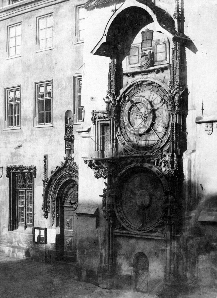 Prague astronomical clock in 1860