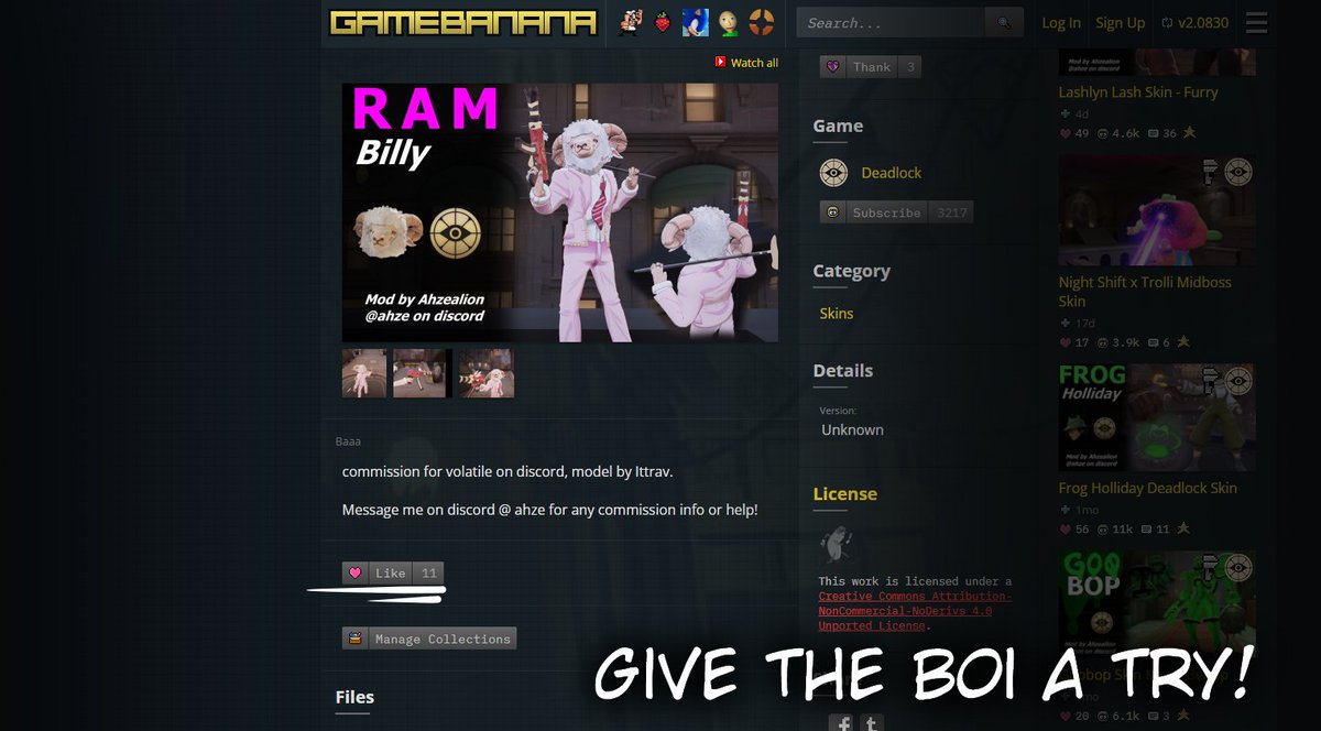 The fancy gentleman that is Barnaby is out, have fun spreading love and bullets. 🔫🐑
Commissioned by <a href="/volartile/">vol</a> , you have the link right here!