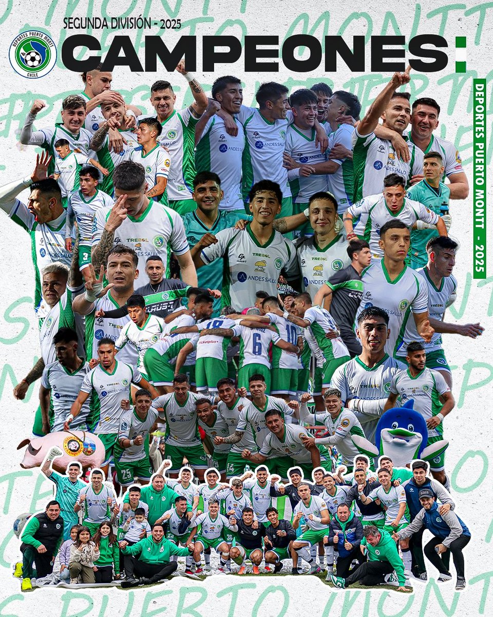 💚🤍 ¡PUERTO MONTT ES CAMPEÓN! 🏆
Hoy el sur escribió una página inolvidable.
Este título nació del trabajo, la humildad y de miles que nunca dejaron de creer.
Gracias a la hinchada, jugadores, cuerpo técnico y a cada persona que empujó el Velero.
Hemos vuelto. ⛵