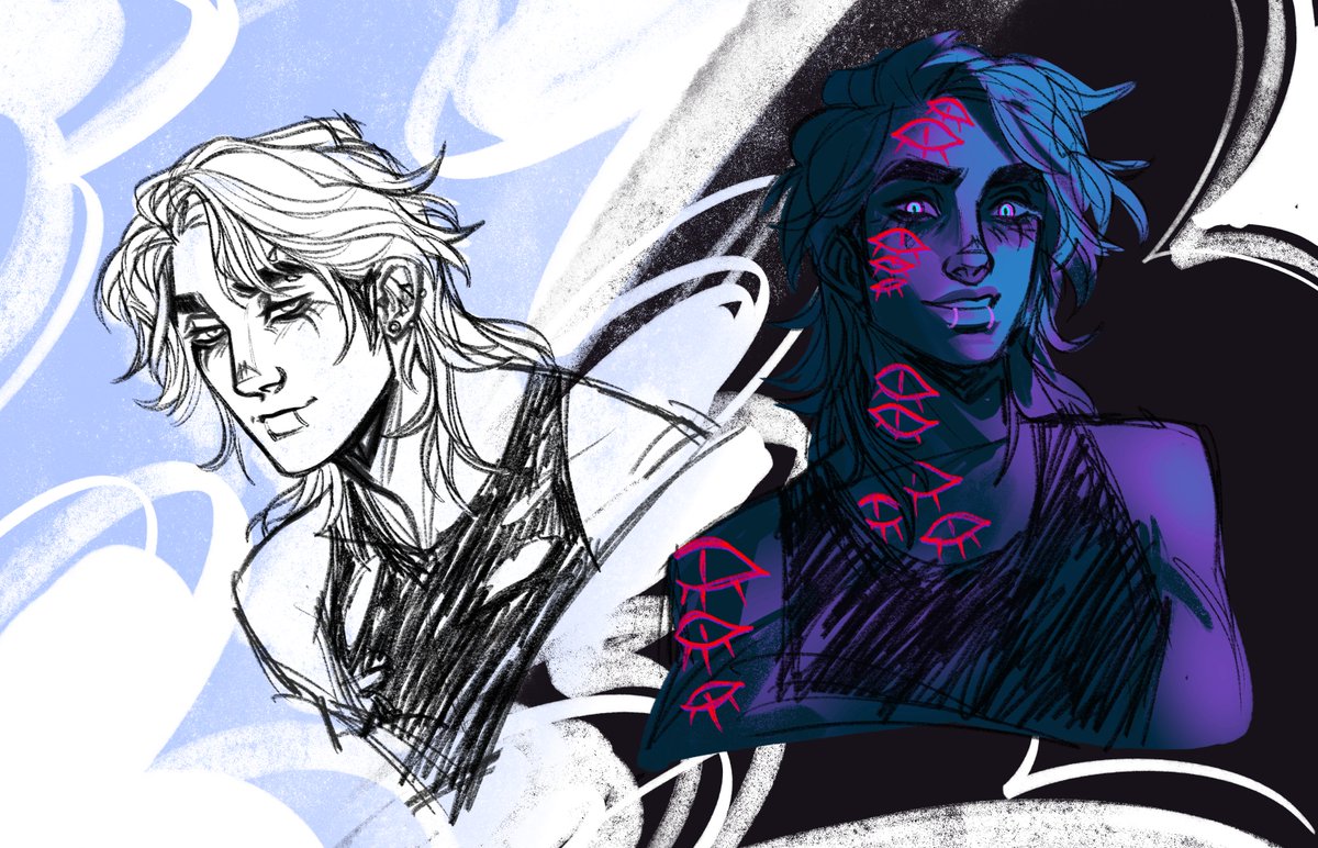 Bahsill's tweet image. More sketchy things I forgot I drew!!