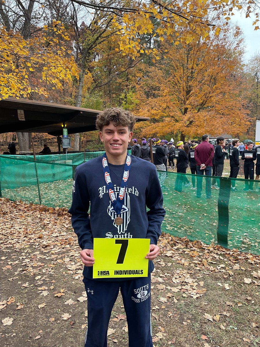 Congratulations
Plainfield South Junior - Alex Batsala!
All-State!
7th Place at the State Championship!
14:19 for 3 Miles!
#TheCRC #PMA