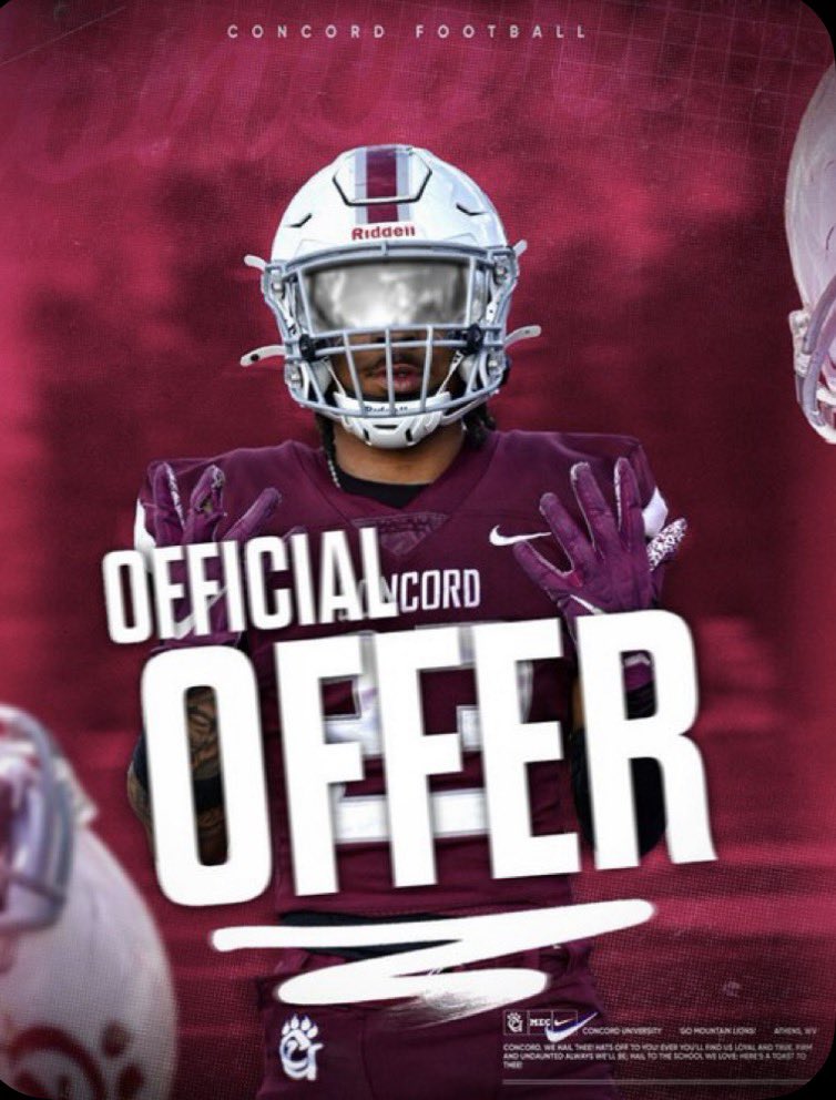 KingThian704's tweet photo. After a great conversation with @HawkMgmt i’m blessed to receive an offer from @ConcordFootball !!!!! AGTG 🙏🏾🙏🏾 @WIHS_Football @FB_CoachFitz @behrendt_colton @NickyLeonard19 https://t.co/x3kXfb6BDc