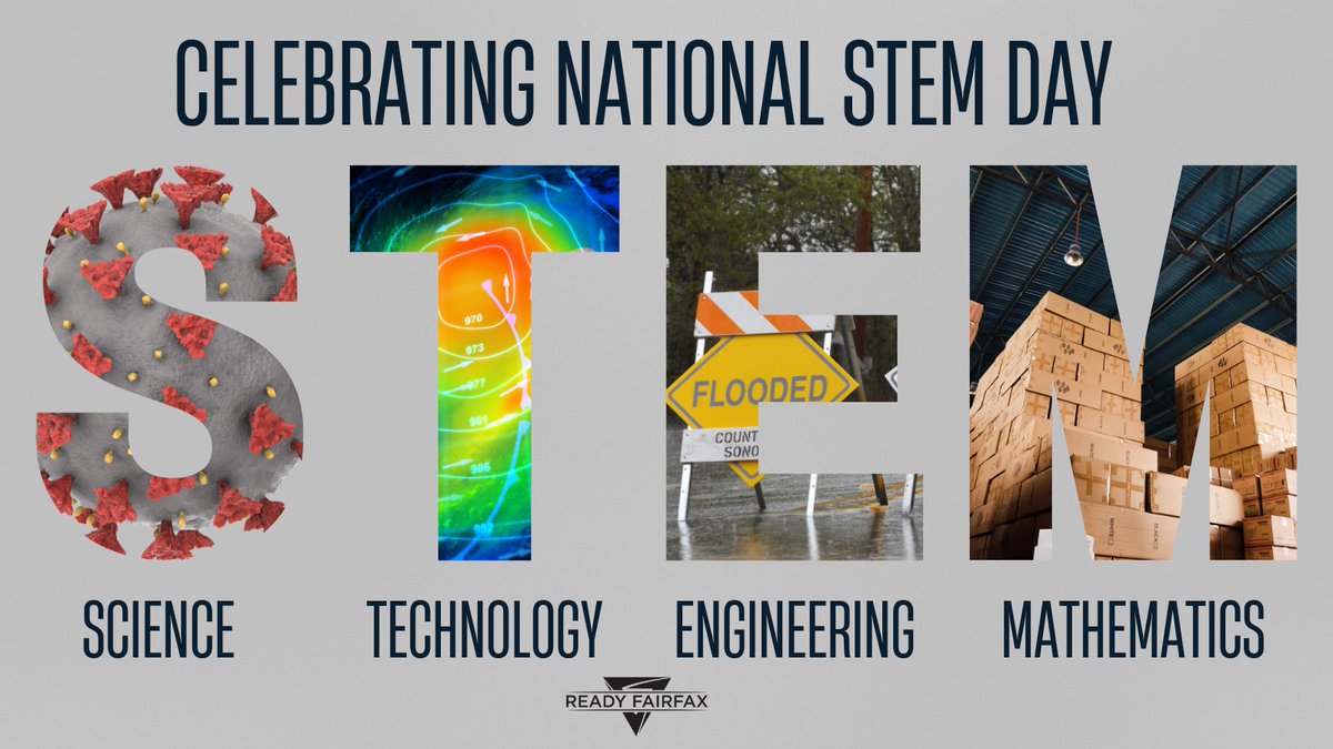 ReadyFairfax's tweet image. 🔬⚙️💡 Happy STEM Day! Science, Technology, Engineering &amp;amp; Math aren’t just for classrooms—they power everyday preparedness too. From weather forecasts to building safer communities, STEM keeps us ready for anything. 🚨 #STEMDay #Preparedness