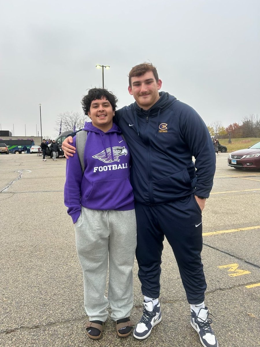 Awesome reuniting with <a href="/StephenCarrer6/">Stephen Carrera</a> today! We love seeing <a href="/TaftFootballChi/">Taft Football</a> in the WIAC. Good luck Stephen with the rest of your season and your football career.